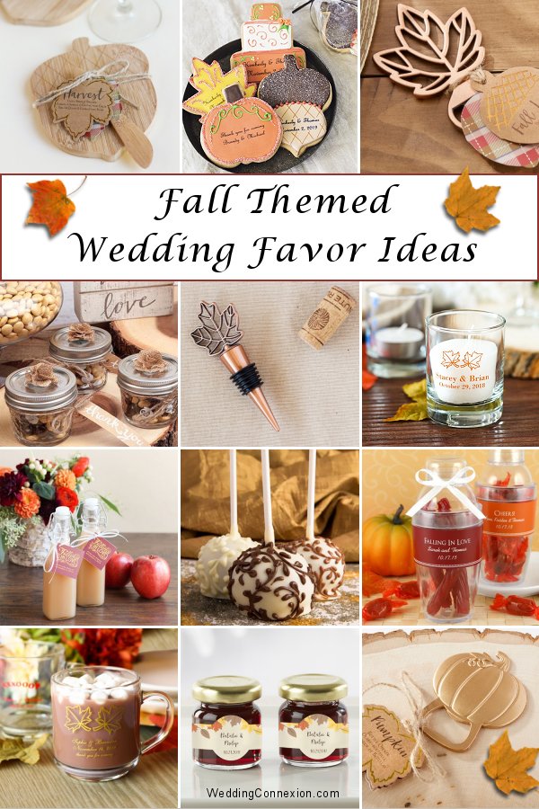 Fall Themed Wedding Favor Ideas